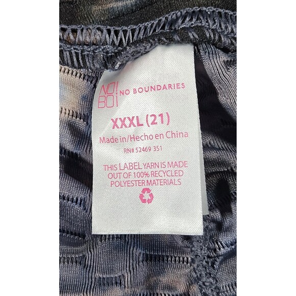 No Boundaries Juniors Scrunch Butt Leggings Tye Dye Sz XXXL (21) - Picture 7 of 10